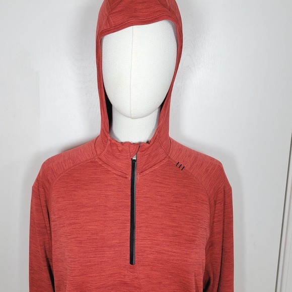 Lululemon Metal Vent Tech Hoodie Red Men's Size Medium Gym Running Jacket - Picture 3 of 13